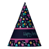 かわいい不気味なハロウィーン誕生日 パーティーハット (左)