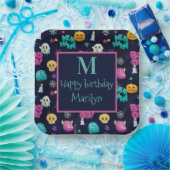 かわいい不気味なハロウィーン誕生日 ペーパープレート (パーティー)