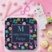 かわいい不気味なハロウィーン誕生日 ペーパープレート (パーティー)