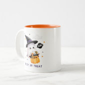 かわいい不気味なマグカップハローウィンパーティ ツートーンマグカップ (正面左)
