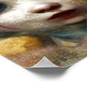 かわいい不気味な人形のポスター:ハロウィン不気味・デコ ポスター (角)