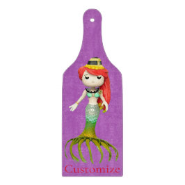 かわいい不気味な人魚の魔女サンダー_コーブ カッティングボード