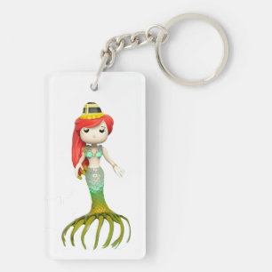 かわいい不気味な人魚の魔女サンダー_コーブ キーホルダー