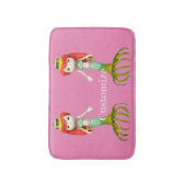 かわいい不気味な人魚の魔女サンダー_コーブ バスマット (正面縦)