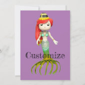 かわいい不気味な人魚の魔女サンダー_コーブ 招待状 (裏面)