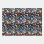 かわいい不気味な幽霊グールハロウィーン ラッピングペーパーシート (正面2)