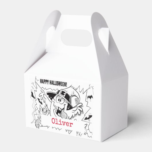 かわいい不気味な幽霊漫画の子どもカスタムたち フェイバーボックス (正面サイド)