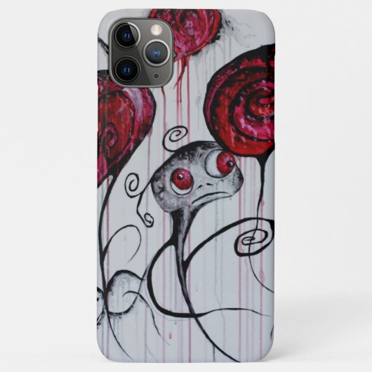 かわいい不気味な生き物お洒落ゴシックホラーアート Case-Mate iPhoneケース (裏面)