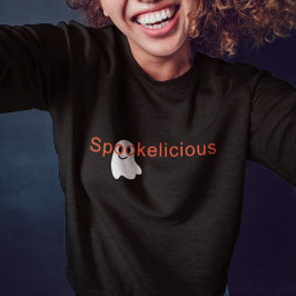 かわいい不気味な眼鏡微笑み幽霊 Tシャツ