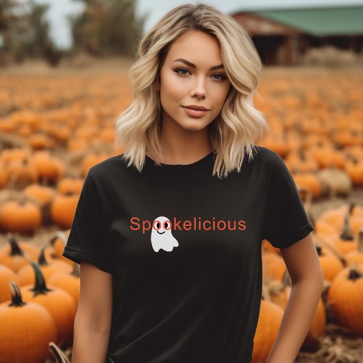 かわいい不気味な眼鏡微笑み幽霊 Tシャツ