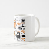 かわいい不気味な コーヒーマグカップ (正面右)