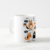 かわいい不気味な コーヒーマグカップ (正面左)