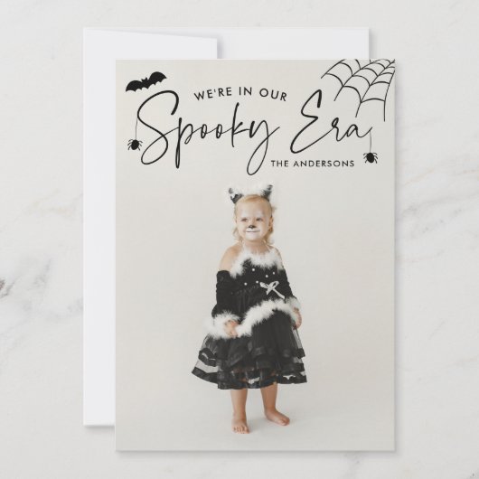 かわいい不気味エラフォトハロウィーン シーズンカード (正面)