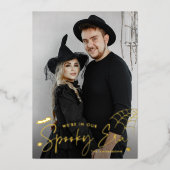 かわいい不気味エラフォトハロウィーン 箔シーズンカード (正面)