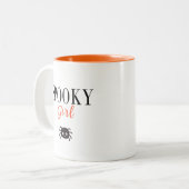 かわいい不気味ガールファミリーハロウィンスパイダー ツートーンマグカップ (正面左)