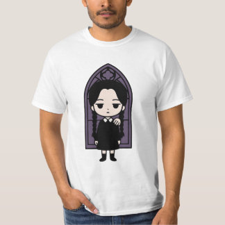 かわいい不気味ゴシックガール | ダークアカデミアステッカー Tシャツ