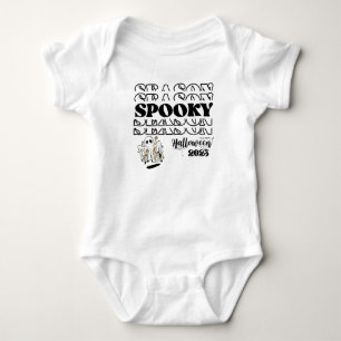 かわいい不気味シーズンハロウィーンTシャツ ベビーボディスーツ