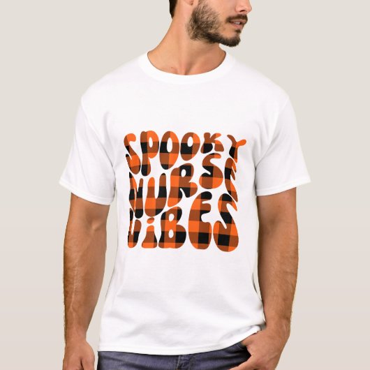 かわいい不気味ナースハロウィーン Tシャツ (正面)