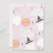 かわいい不気味ハロウィン幽霊2nd誕生日パーティー 招待状 (裏面)