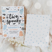 かわいい不気味ハロウィン幽霊2nd誕生日パーティー 招待状