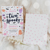 かわいい不気味ハロウィン幽霊2nd誕生日パーティー 招待状