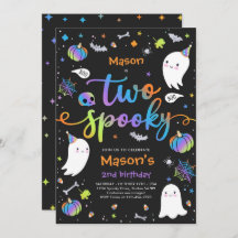 かわいい不気味ハロウィン幽霊2nd誕生日パーティー