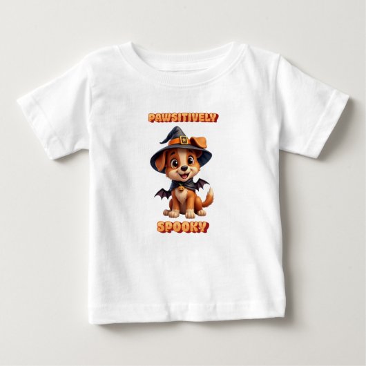 かわいい不気味ハロウィン ベビーTシャツ (正面)