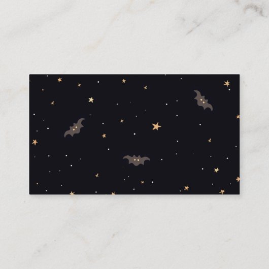 かわいい不気味ハロウィーンおむつラッフル エンクロージャーカード (裏面)