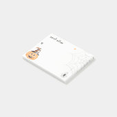 かわいい不気味ハロウィーンカボチャのクモの巣の星 ポストイット (アングル)