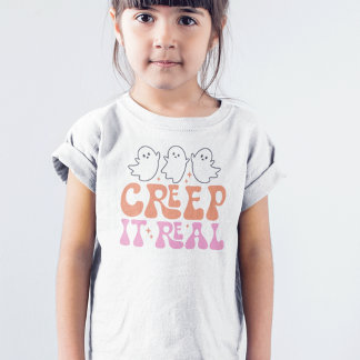 かわいい不気味ハロウィーントップグルービーレトロ トドラーTシャツ