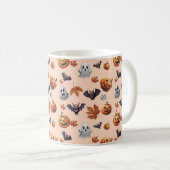 かわいい不気味ハロウィーン秋 コーヒーマグカップ (正面右)