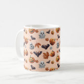 かわいい不気味ハロウィーン秋 コーヒーマグカップ (正面左)