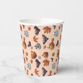 かわいい不気味ハロウィーン秋 紙コップ (左)