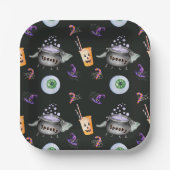 かわいい不気味ハローウィンパーティ ペーパープレート (正面)