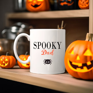 かわいい不気味パパファミリーハロウィンスパイダー ツートーンマグカップ