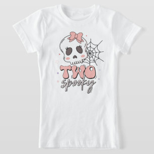かわいい不気味ピンクのハロウィーンの名前誕生日 Tシャツ