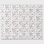 かわいい不気味ピンクのハロウィーンハッピーバースデー ラッピングペーパー (フラット)