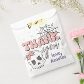 かわいい不気味ピンクのハロウィーン誕生日ありがとう フェイバーバッグ (封をした状態)