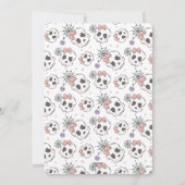 かわいい不気味ピンクのハロウィーン誕生日パーティー2 招待状 (裏面)