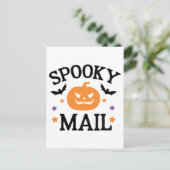 かわいい不気味メールハロウィンメールシール ポストカード (スタンド正面)