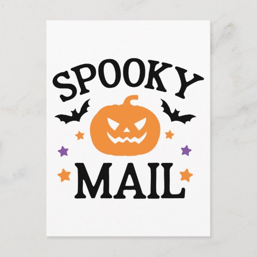 かわいい不気味メールハロウィンメールシール ポストカード (正面)