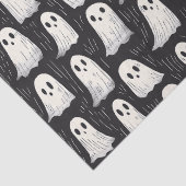 かわいい不気味ヴィンテージ幽霊ブラック&ホワイトハロウィーン 薄葉紙 (詳細)