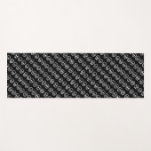 かわいい不気味小さなスカルハロウィーンパターンヨガマット ヨガマット (正面(横))