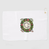 かわいい不気味幽霊イラストレーションタンクトップ ゴルフタオル (横)