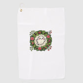 かわいい不気味幽霊イラストレーションタンクトップ ゴルフタオル (正面)