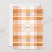 かわいい不気味幽霊オレンジとブラックハッピーハローウィン シーズンカード (裏面)