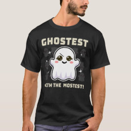 かわいい不気味幽霊ハロウィンメンズTシャツ Tシャツ