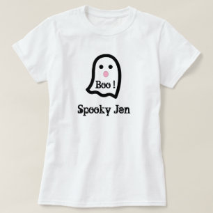 かわいい不気味幽霊ブーTシャツ Tシャツ