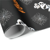 かわいい不気味幽霊柄ハロウィンギフト ラッピングペーパー (ロールコーナー)