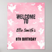 かわいい不気味編集可能パーティーポスター ポスター (正面)